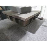6" x 6" Granite Indicator Base and 12" x 12" Stel Surface Plate (SOLD AS-IS - NO WARRANTY)