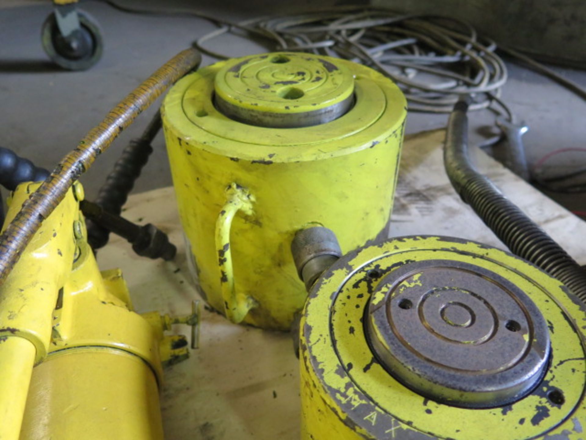 Hydraulic Rams (3) w/ Pump (SOLD AS-IS - NO WARRANTY) - Image 4 of 4