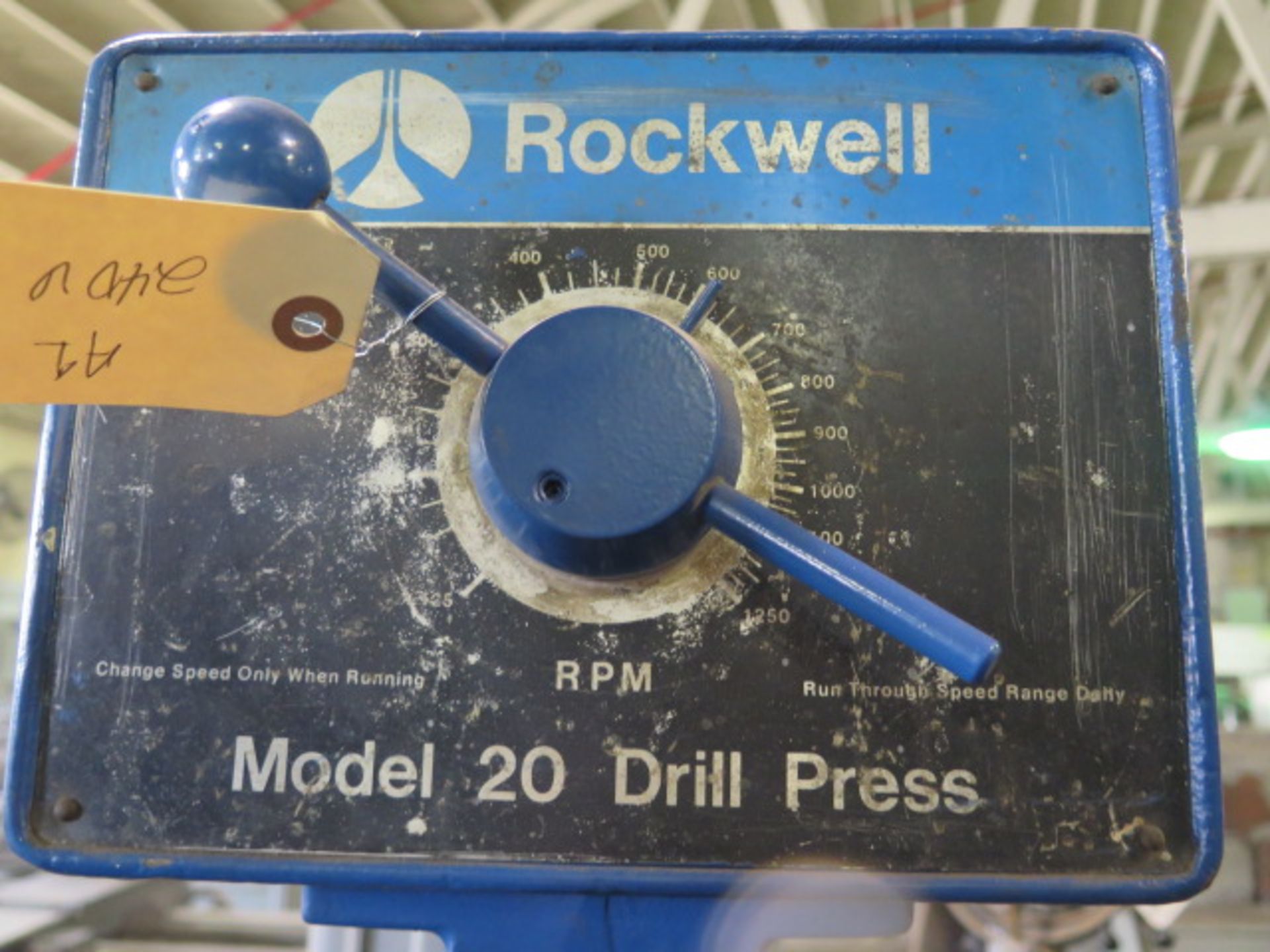 Rockwell mdl. 20 Variable Speed Pedestal Drill Press (SOLD AS-IS - NO WARRANTY) - Image 5 of 5