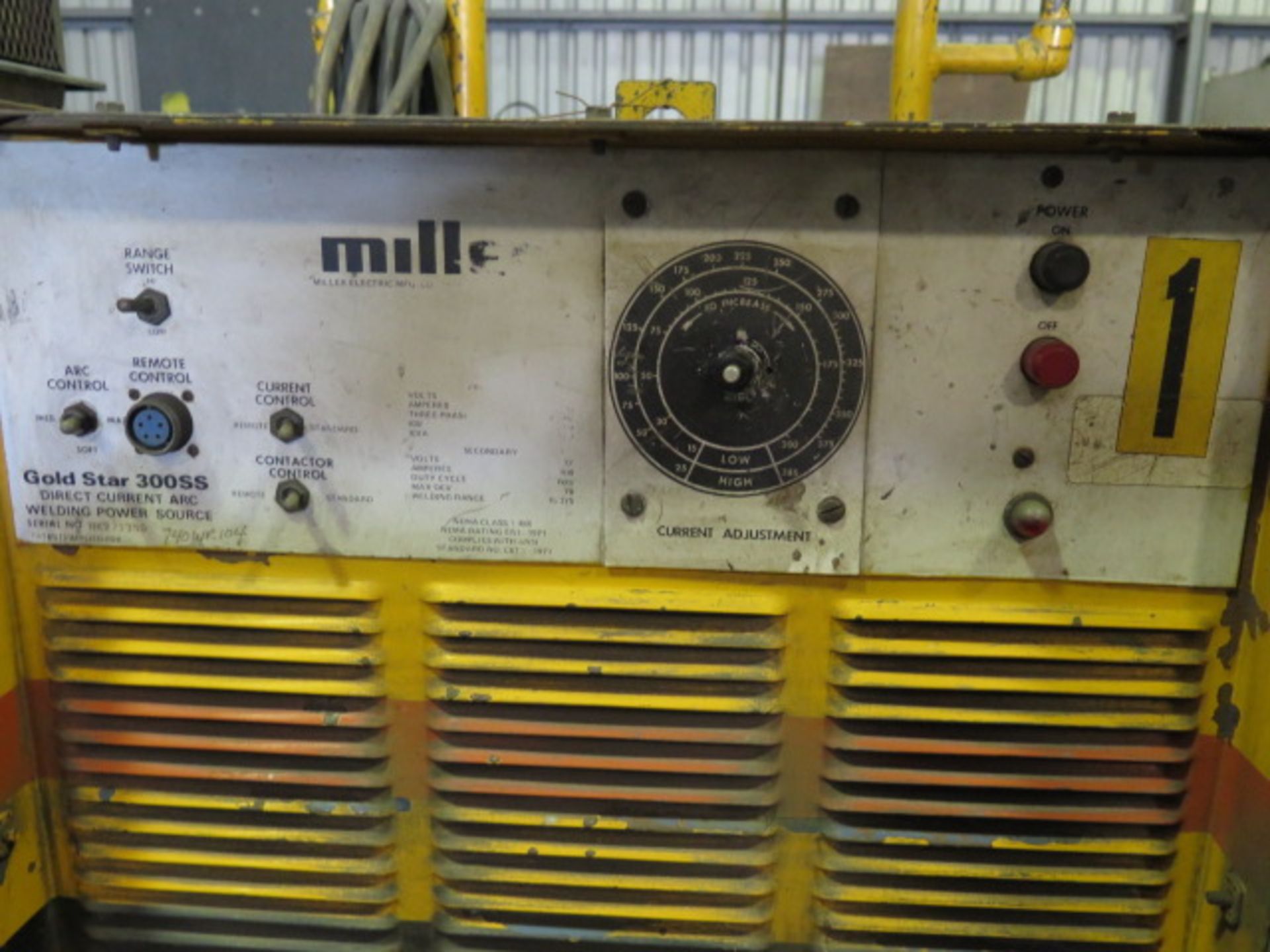 Miller Goldstar 300SS DC Arc Welding Power Source (SOLD AS-IS - NO WARRANTY) - Image 3 of 6