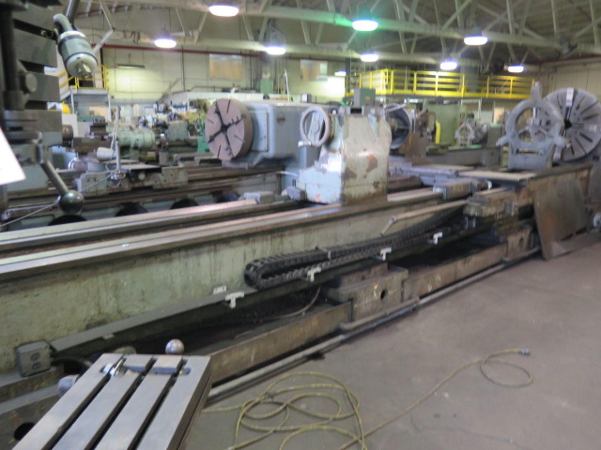 PBR TM-500 Big Bore Gap Lathe w/90-800 RPM, 5 7/8” Spindle Bore, Taper Attach, Inch/mm, SOLD AS IS - Image 4 of 21