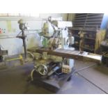 Shizuoka Universal Horizontal Mill w/ 78-1200 RPM, Universal Vertical Milling Head, SOLD AS IS