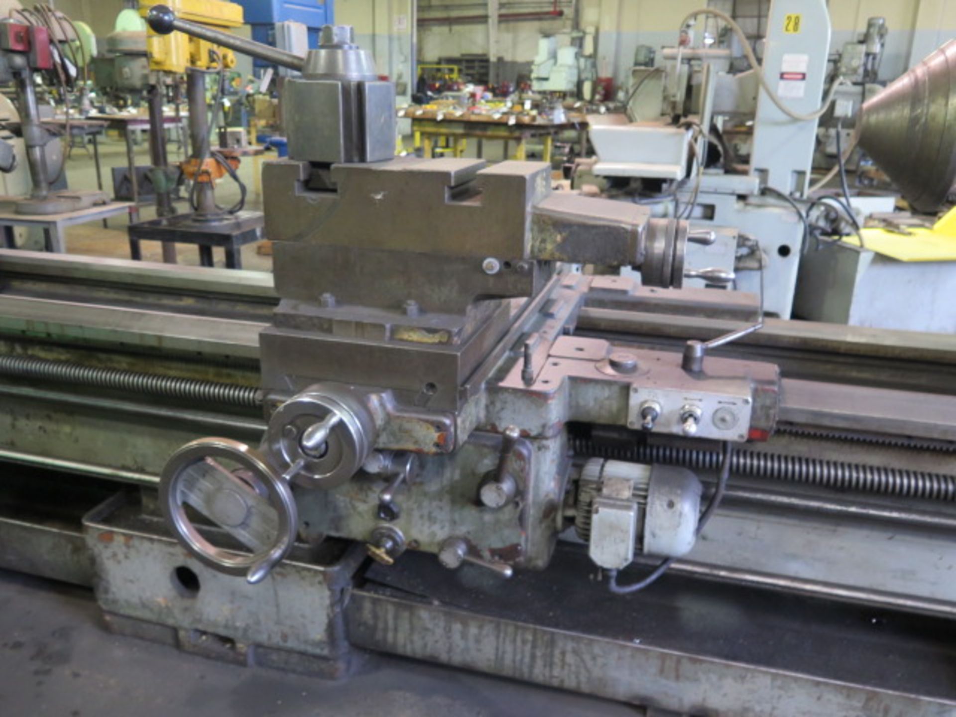 PBR TM-500 Big Bore Gap Lathe w/90-800 RPM, 5 7/8” Spindle Bore, Taper Attach, Inch/mm, SOLD AS IS - Image 11 of 21