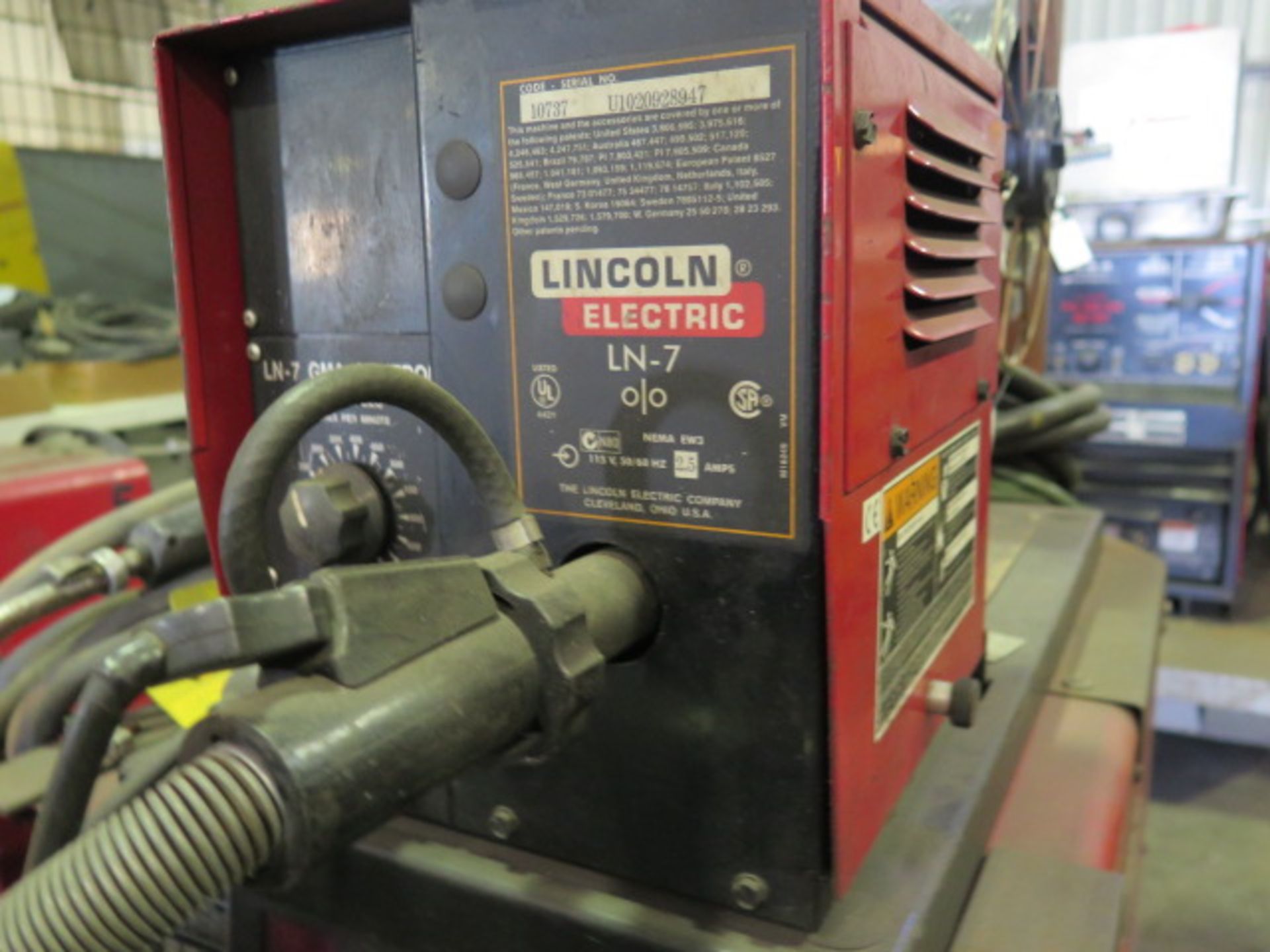 Lincoln CV-300 Arc Welding Power Source w/ Lincoln LN-7 Wire Feed (SOLD AS-IS - NO WARRANTY) - Image 6 of 12