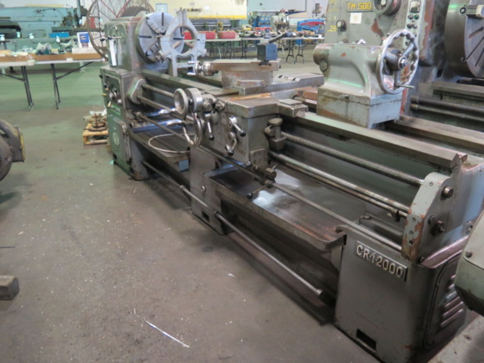 Lacfer 20” x 84” Geared Head Gap Bed Lathe w/ 32-2000 RPM, Inch/mm Threading, Tailstock, SOLD AS IS - Image 3 of 17