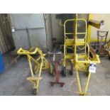 Welding Torch Rack and (3) Tank Dolleys (SOLD AS-IS - NO WARRANTY)