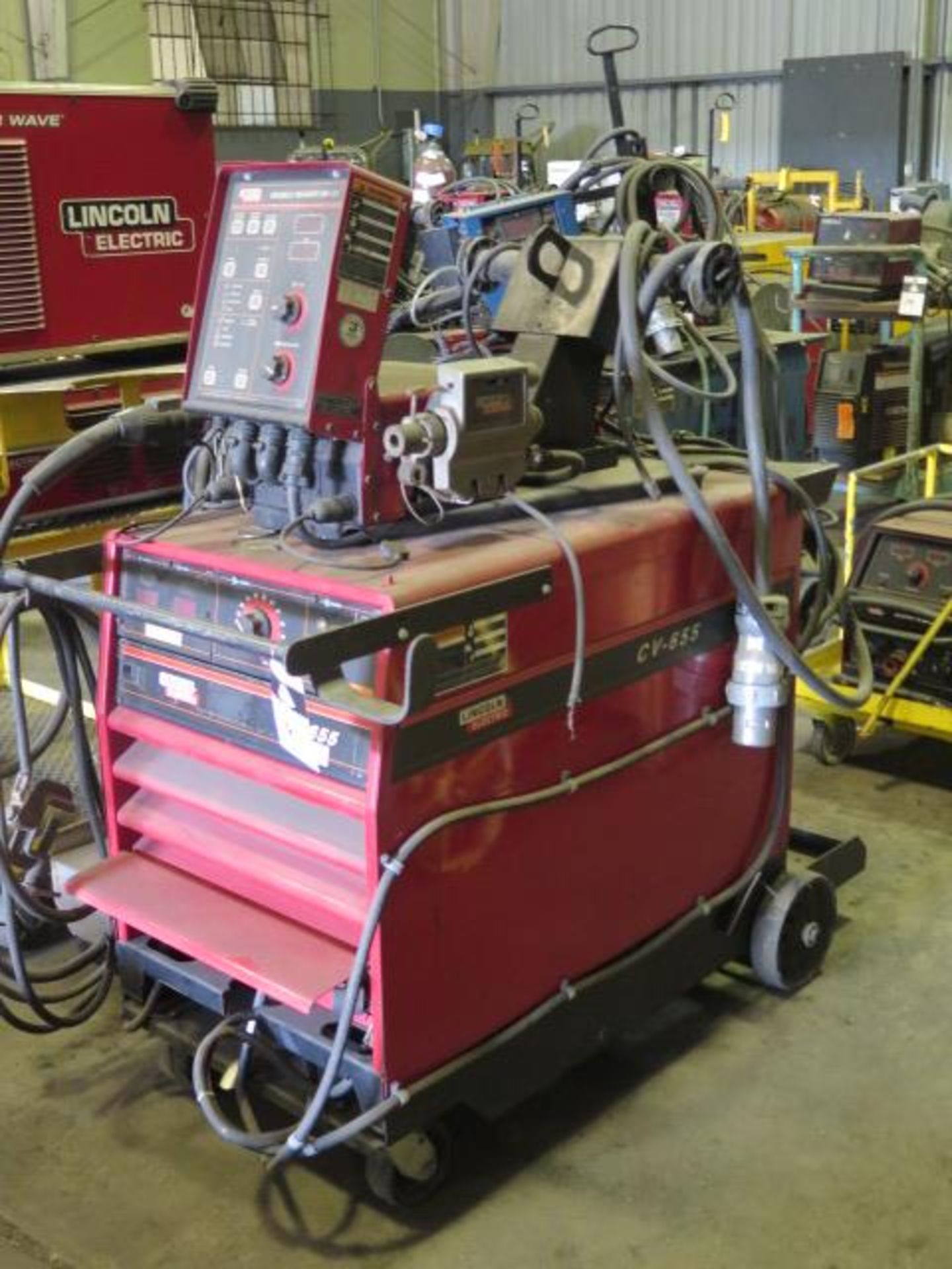 Lincoln CV-655 Arc Welding Power Source w/ Lincoln Double Header DH-10 Dual Wire Feed (SOLD AS- - Image 2 of 14
