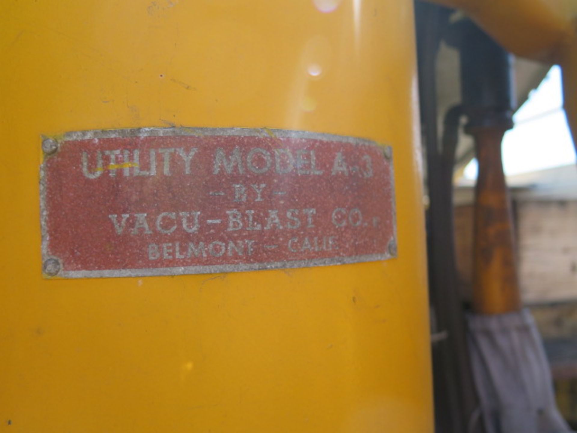 Utility mdl. A-3 Vacu-Blast Sand Blasting Unit (SOLD AS-IS - NO WARRANTY) - Image 5 of 5