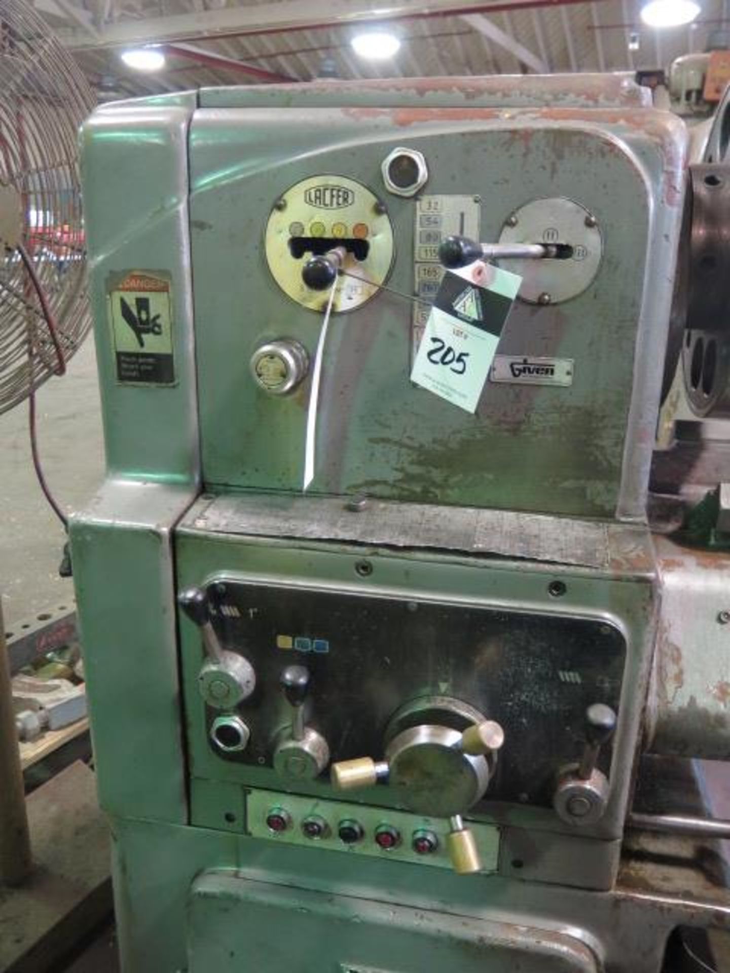 Lacfer 20” x 84” Geared Head Gap Bed Lathe w/ 32-2000 RPM, Inch/mm Threading, Tailstock, SOLD AS IS - Image 7 of 17