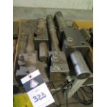 Large Diameter Tool Holders w/ Boring Bars (4) (SOLD AS-IS - NO WARRANTY)