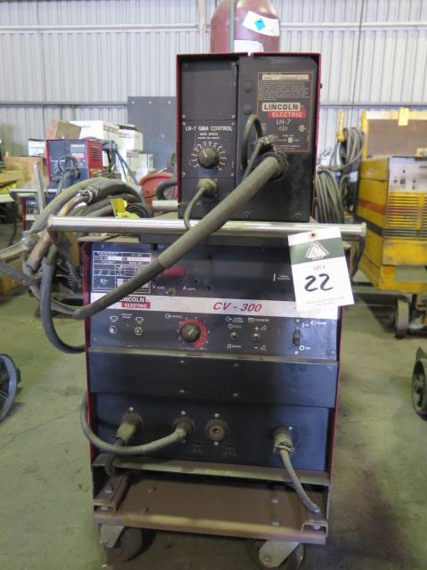Lincoln CV-300 Arc Welding Power Source w/ Lincoln LN-7 Wire Feed (SOLD AS-IS - NO WARRANTY)
