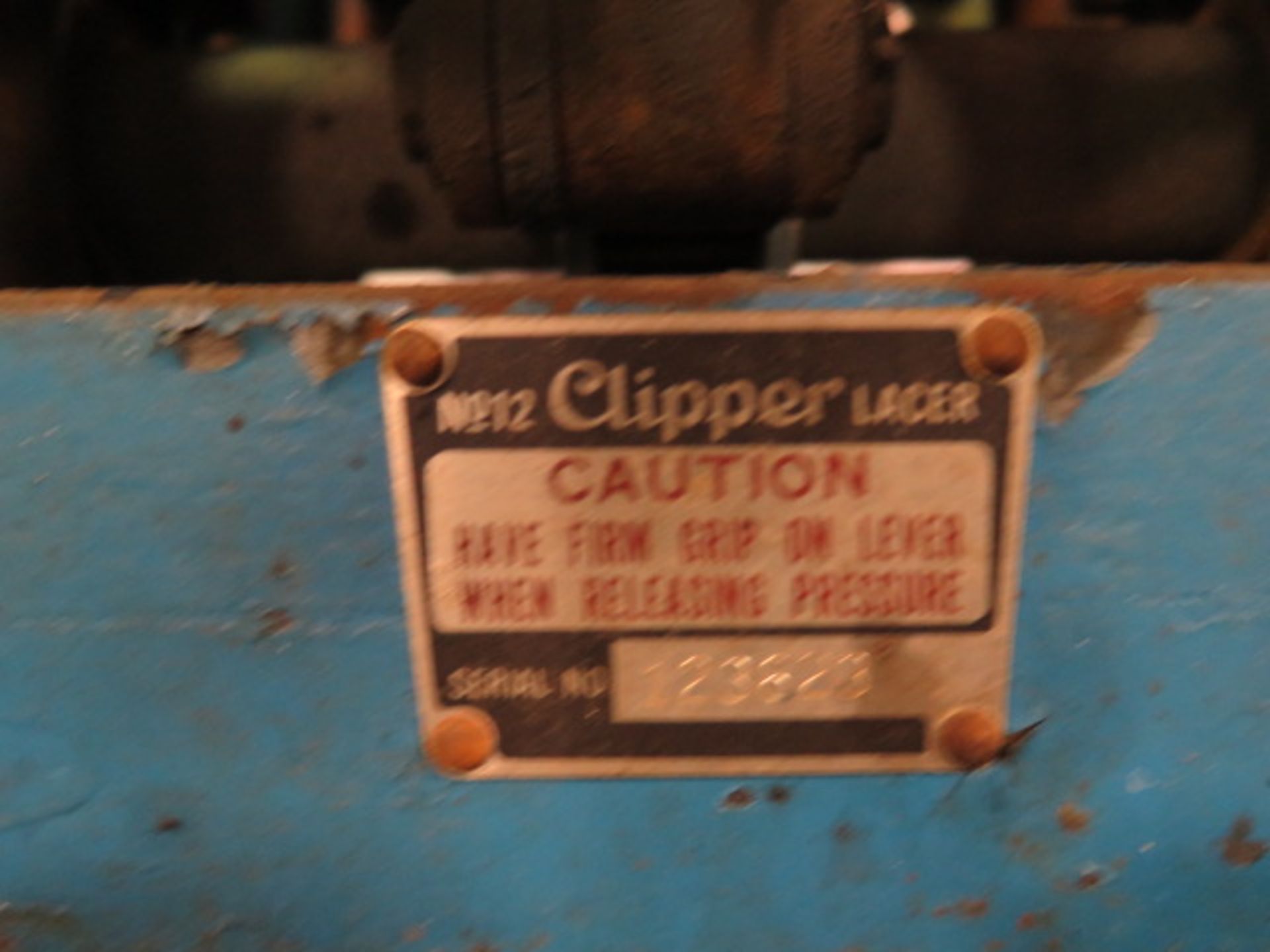 Clipper No.12 Belt Lacer w/ Rolling Stand (SOLD AS-IS - NO WARRANTY) - Image 6 of 6