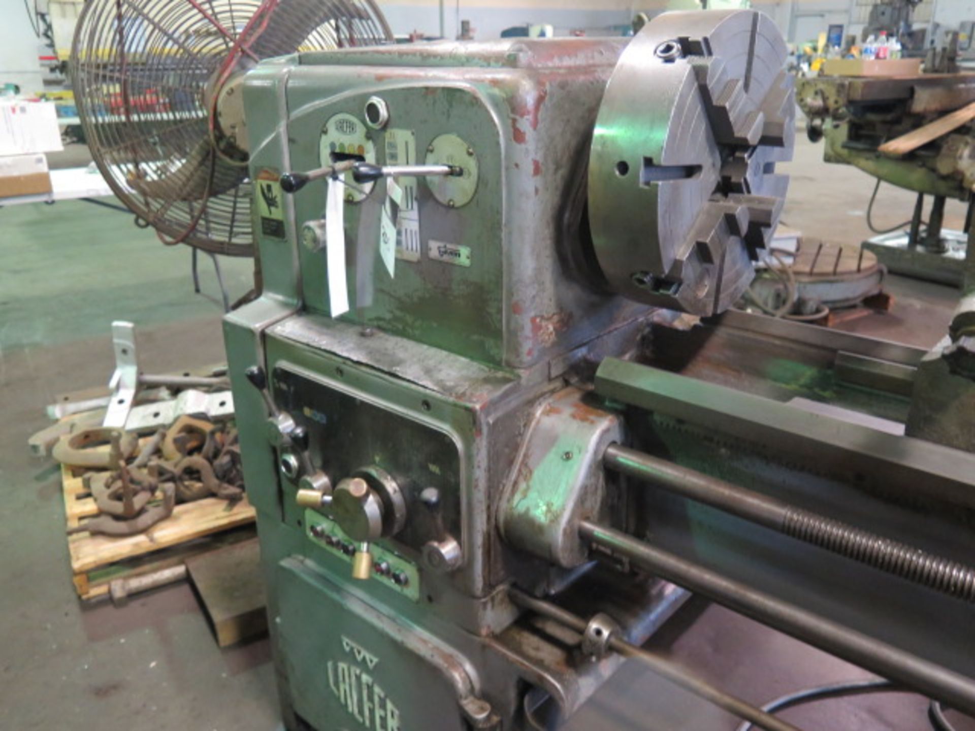 Lacfer 20” x 84” Geared Head Gap Bed Lathe w/ 32-2000 RPM, Inch/mm Threading, Tailstock, SOLD AS IS - Image 6 of 17