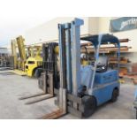 Hyster 6000 Lb Cap LPG Forklift s/n B4D1635N w/ 2-Stage Mast, Solid Tires (SOLD AS -IS - NO