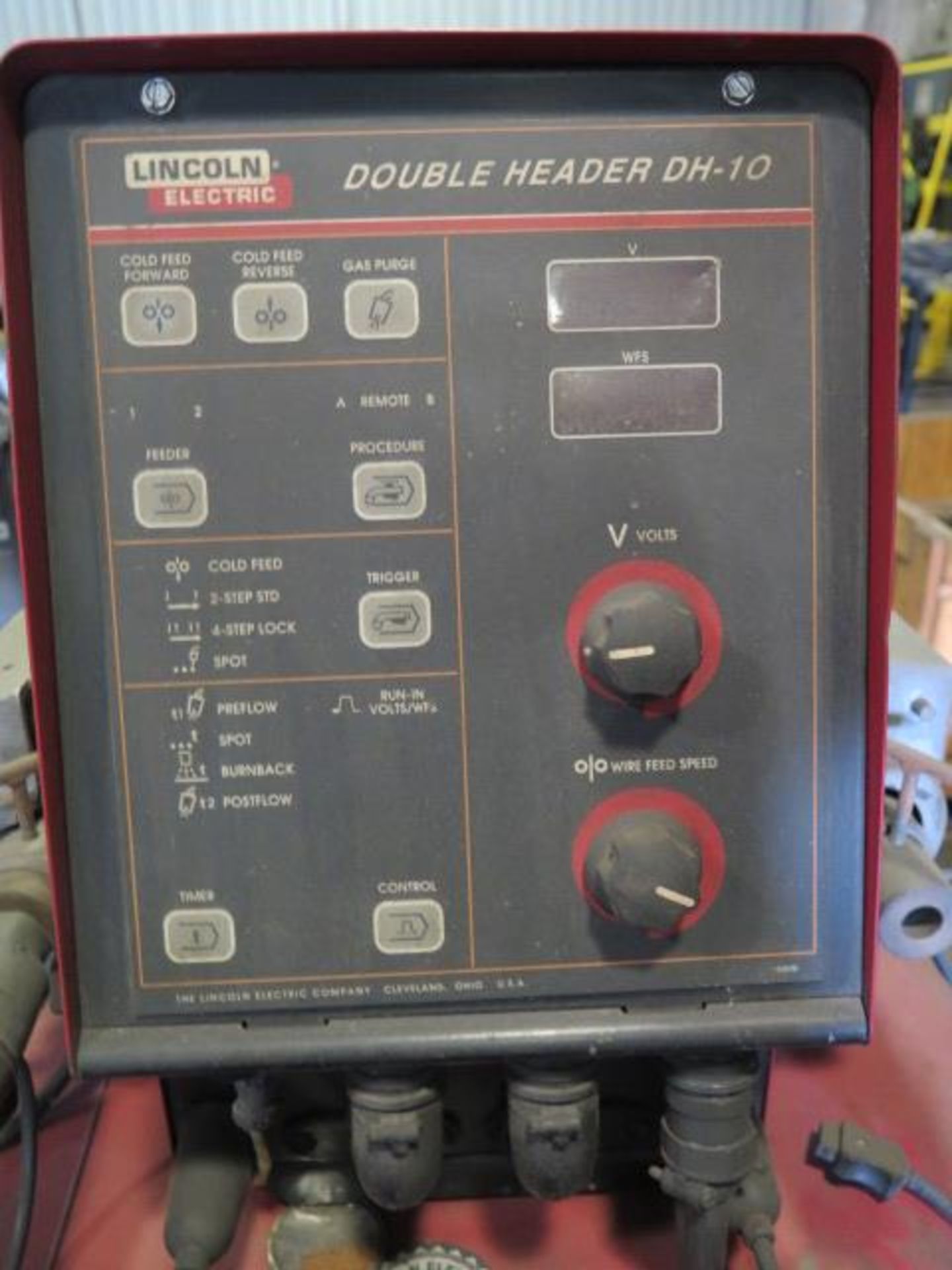 Lincoln CV-655 Arc Welding Power Source w/ Lincoln Double Header DH-10 Dual Wire Feed (SOLD AS- - Image 8 of 14