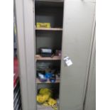Storage Cabinet w/ Shop Supplies (SOLD AS -IS - NO WARANTY)