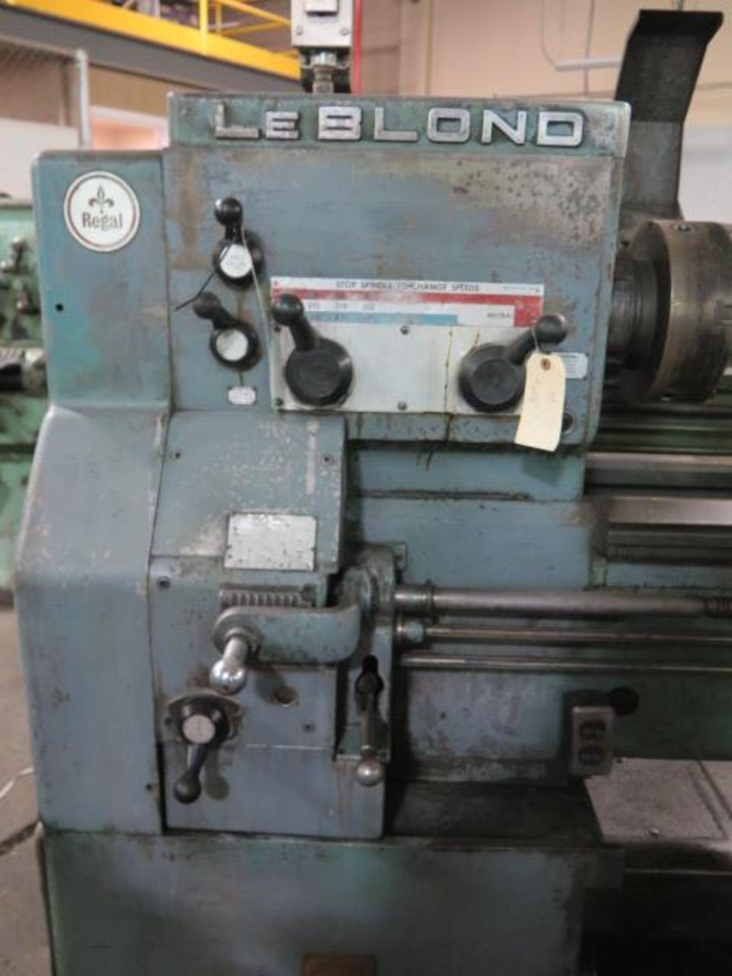 LeBlond Regal 19” x 58” Geared Head Lathe w/ 40-1600 RPM, Inch Threading, Tailstock, SOLD AS IS - Image 10 of 14
