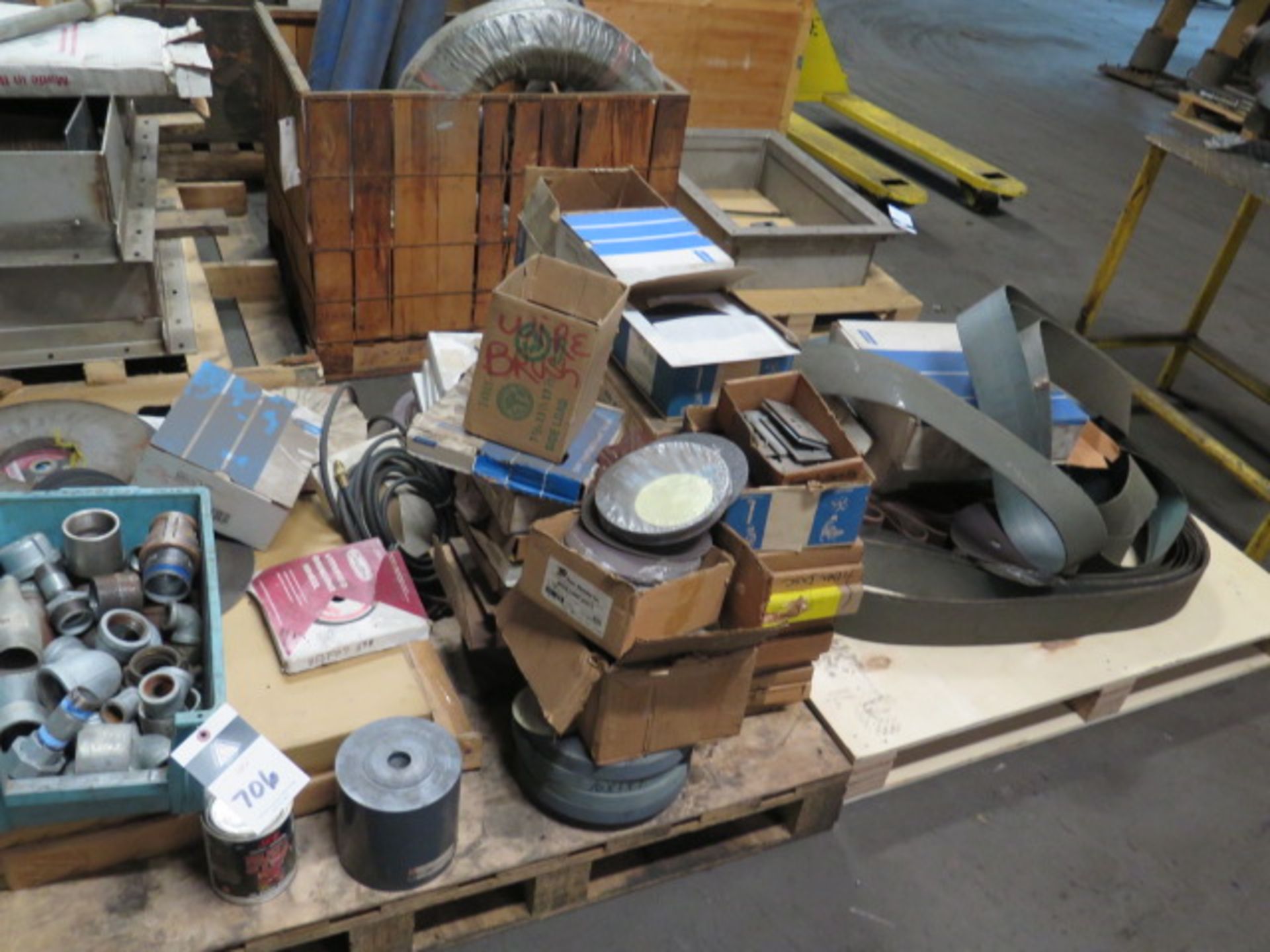 Abrasives and Misc (2 Pallets) (SOLD AS -IS - NO WARANTY)