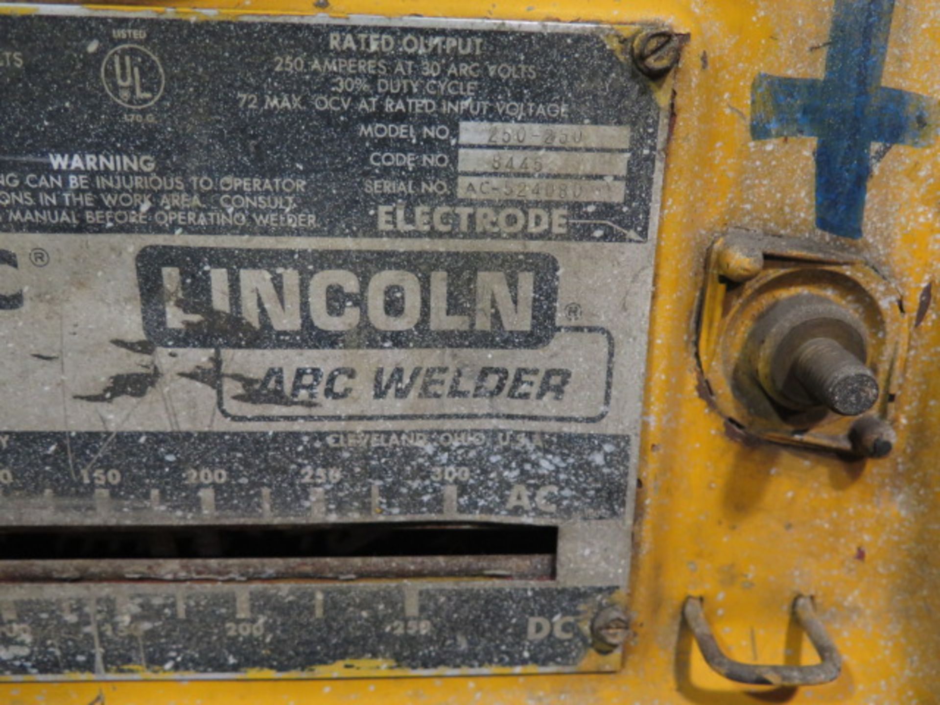Lincoln Idealarc 250 Arc Welding Power Source (SOLD AS-IS - NO WARRANTY) - Image 6 of 11