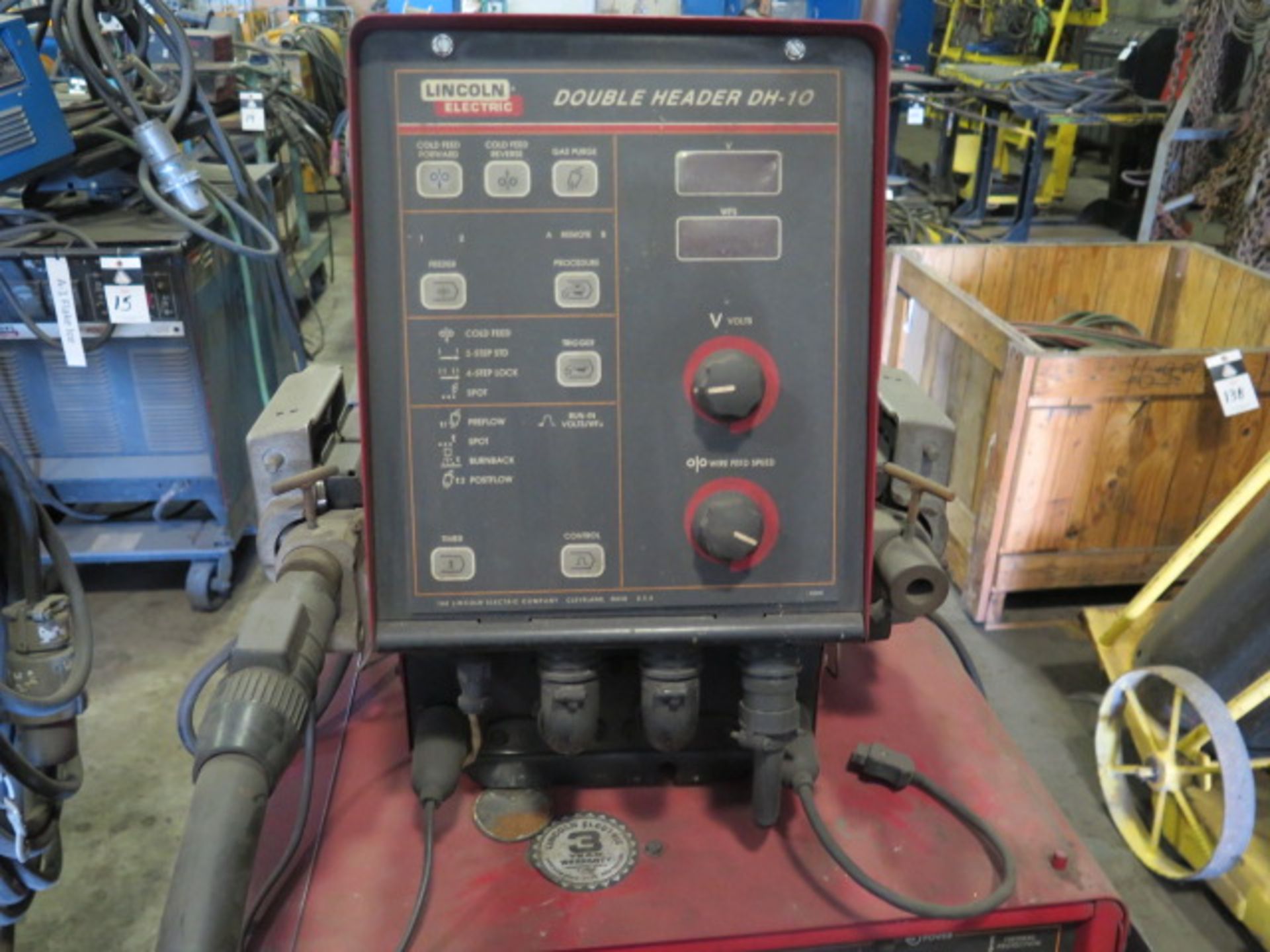 Lincoln CV-655 Arc Welding Power Source w/ Lincoln Double Header DH-10 Dual Wire Feed (SOLD AS- - Image 7 of 14
