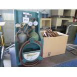 Victor Portable Welding Set w/ Tanks and Gauges (SOLD AS-IS - NO WARRANTY)