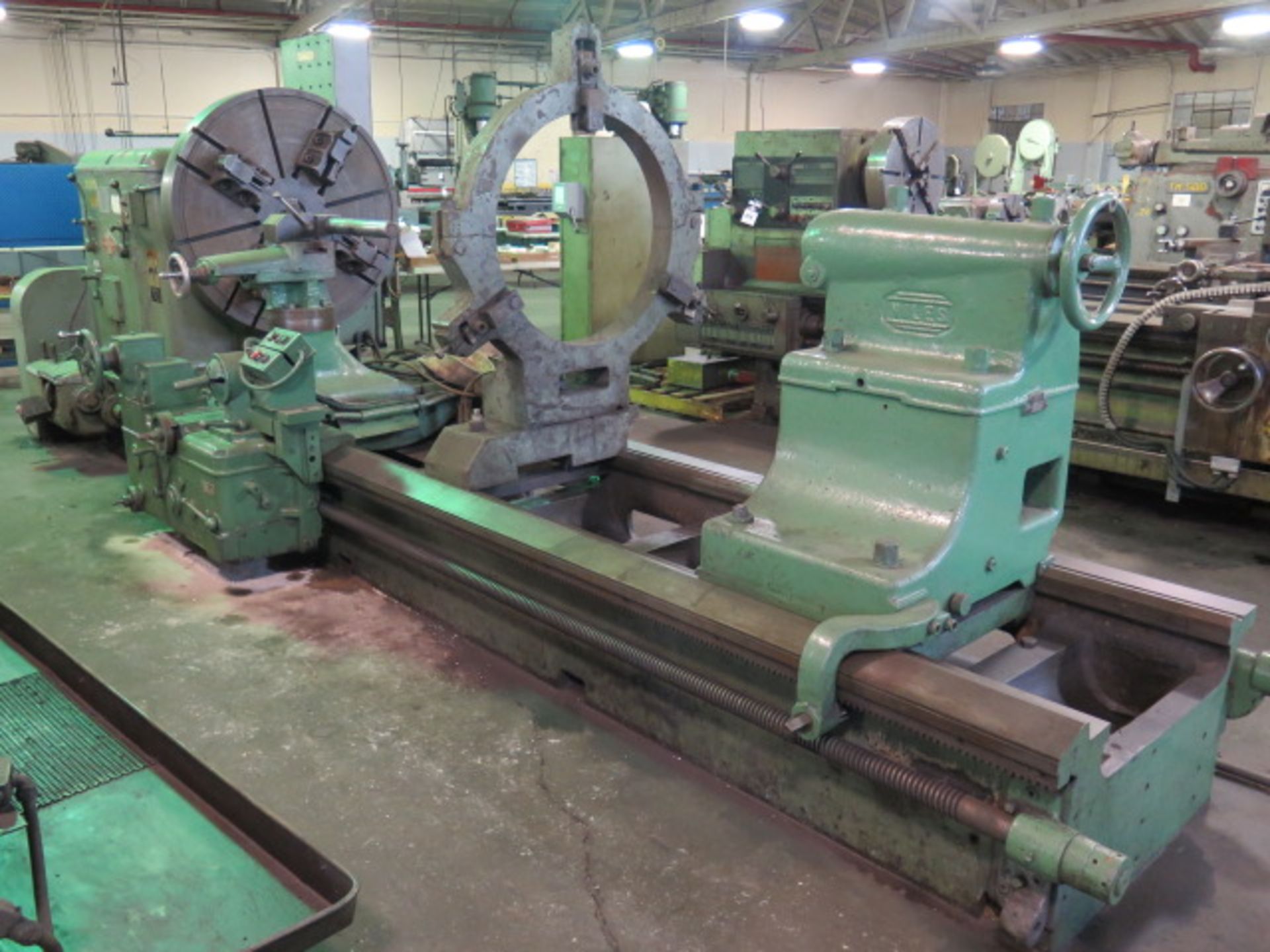 Niles A54P 62” x 140” Lathe s/n 23579 w/ 3.94-232 RPM, Inch Threading, Steady Rest, SOLD AS IS - Image 2 of 20