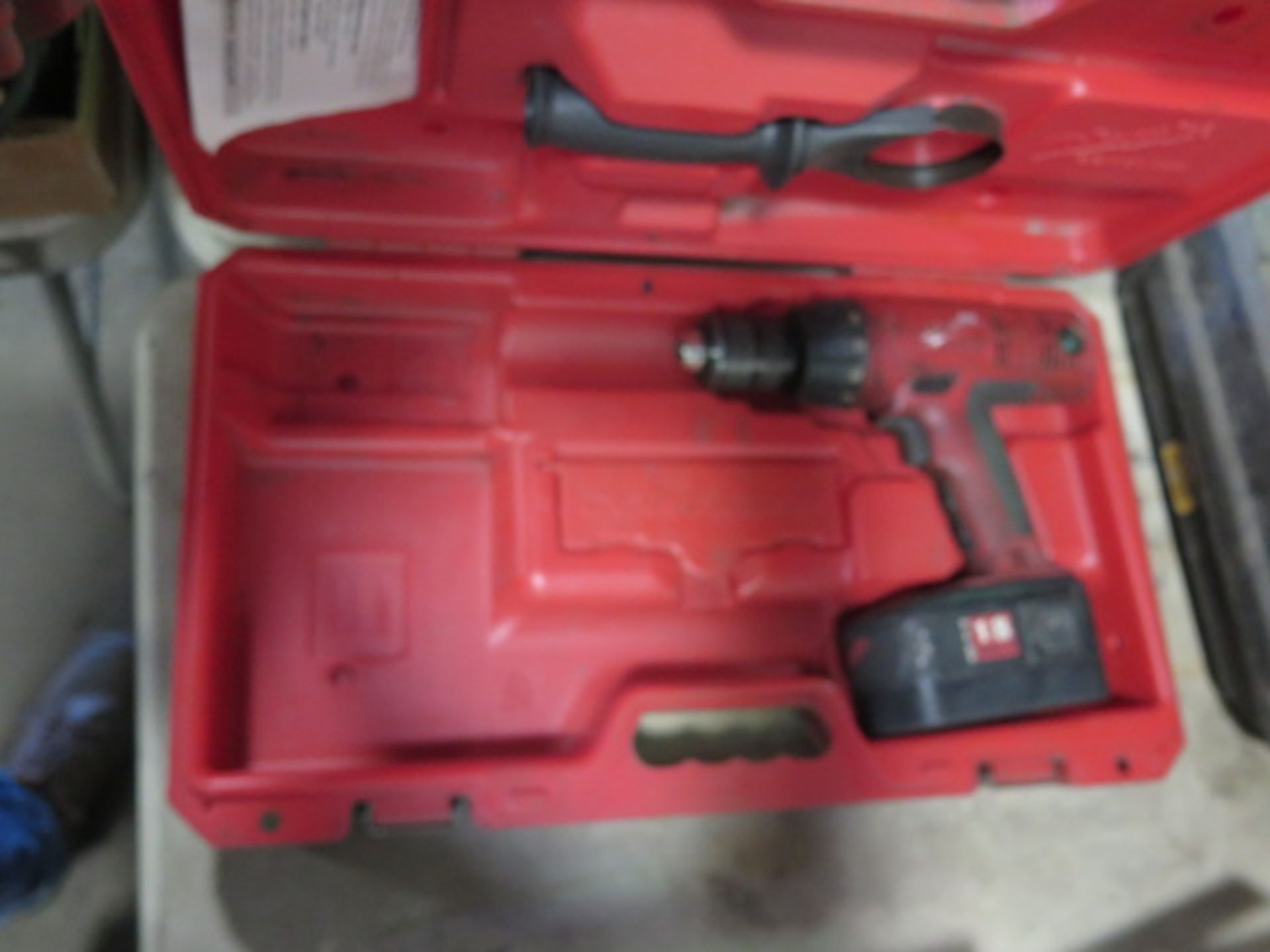 Milwaukee 18-Volt Cordless Drills (2) and (1) Charger (SOLD AS -IS - NO WARANTY) - Image 4 of 5