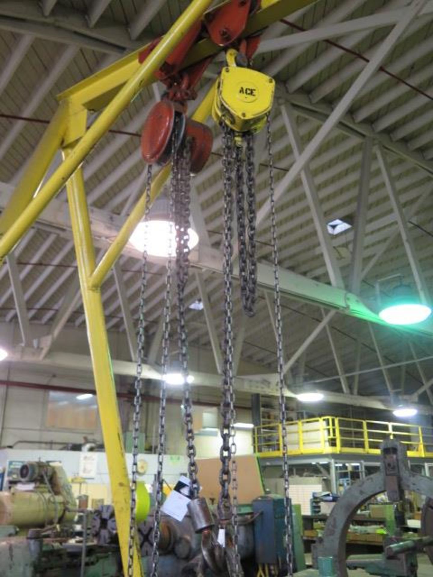 2000 Lb Cap Rolling Gantry w/ (2) Chain Hoists (SOLD AS-IS - NO WARRANTY) - Image 2 of 4