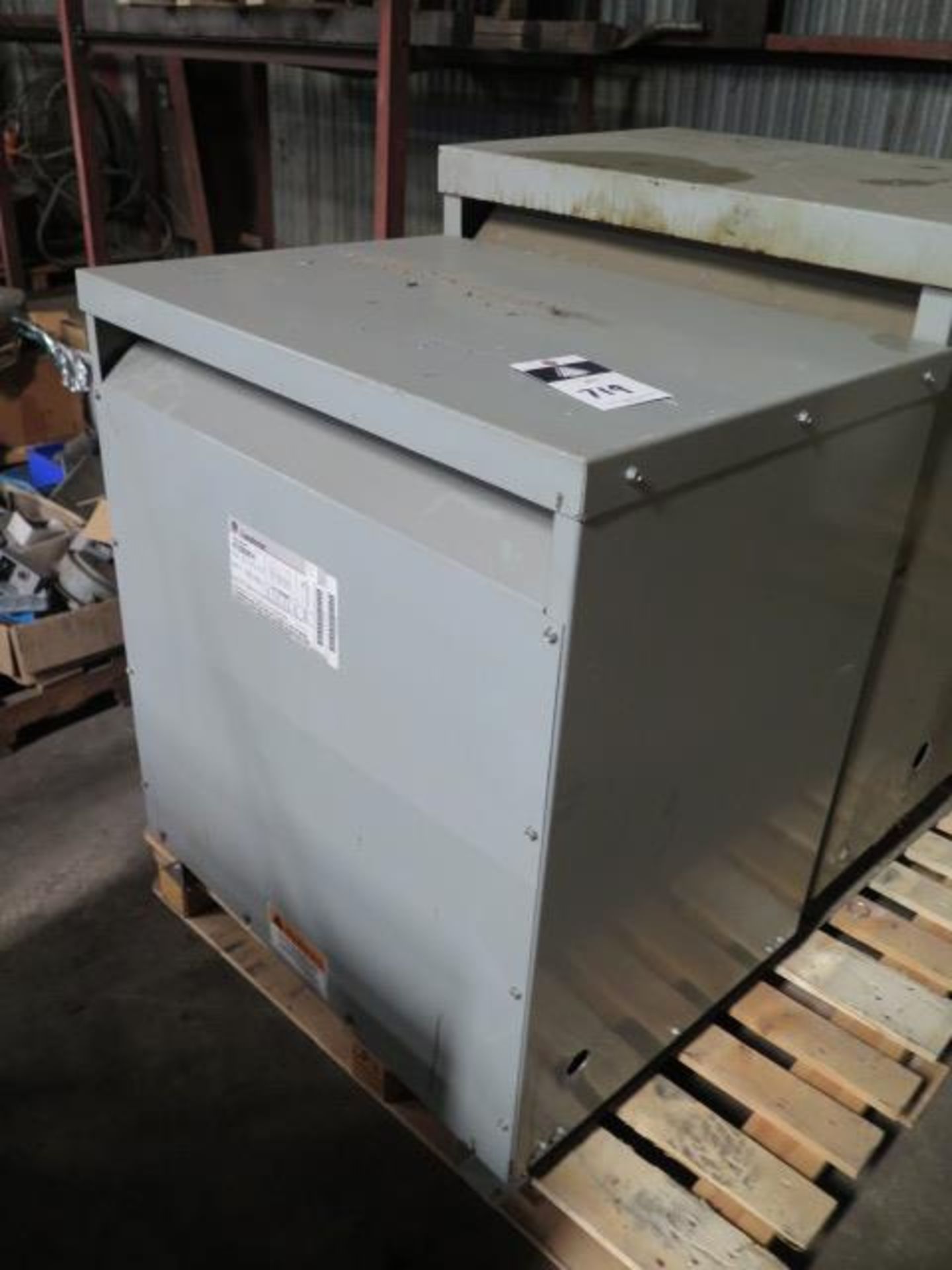 GE 75kVA Transformer 480-208/120 (SOLD AS -IS - NO WARANTY) - Image 2 of 4