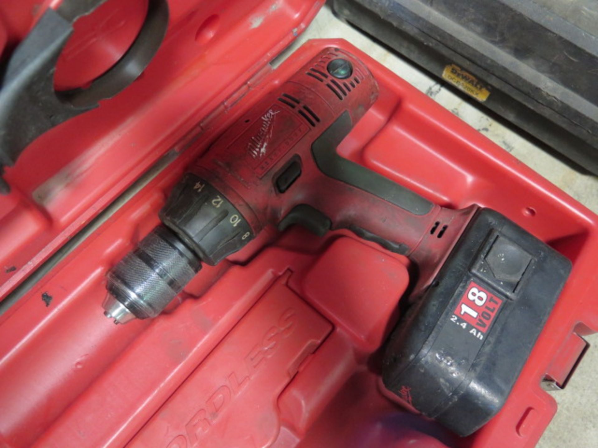 Milwaukee 18-Volt Cordless Drills (2) and (1) Charger (SOLD AS -IS - NO WARANTY) - Image 5 of 5