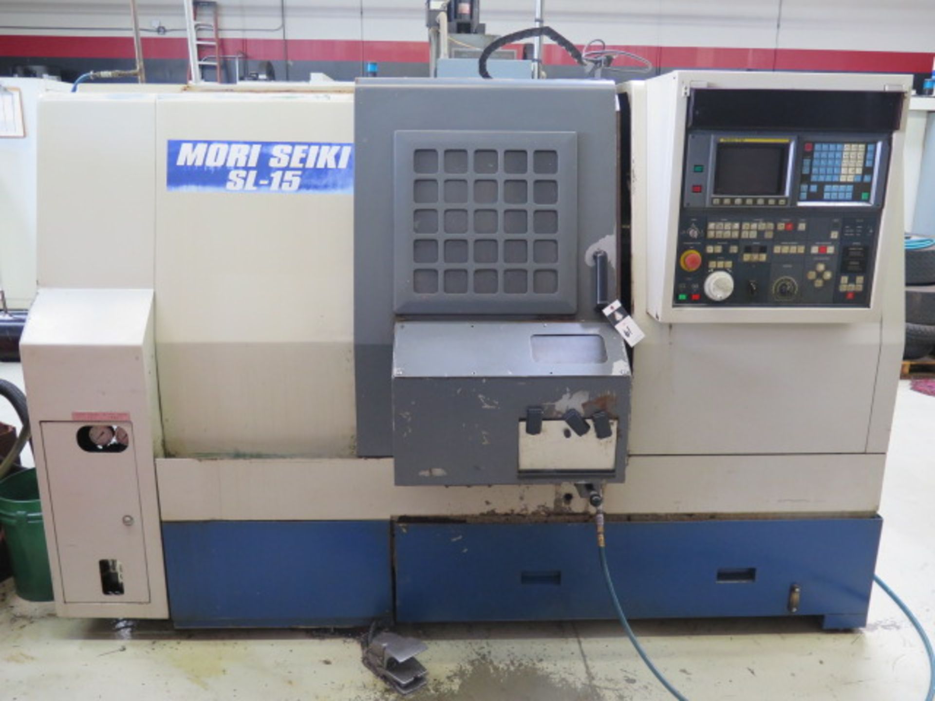Mori Seiki SL-15 CNC Turning Center s/n 1047 w/ Fanuc MORIC-T4F Controls, Tool Presetter, SOLD AS IS