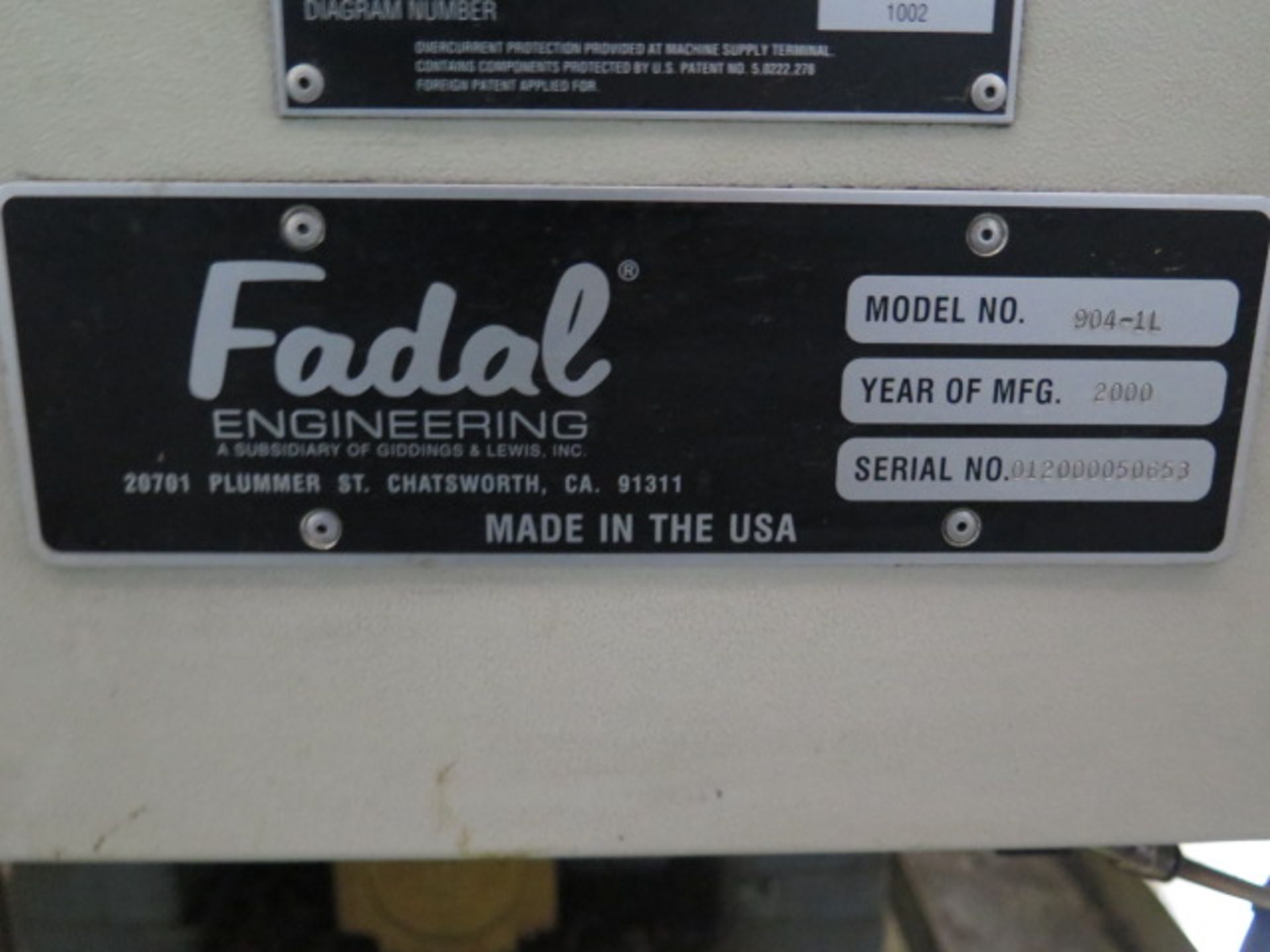 2000 Fadal VMC 3016L CNC VMC s/n 012000050653 w/ Fadal Multi Processor, SOLD AS IS - Image 15 of 15