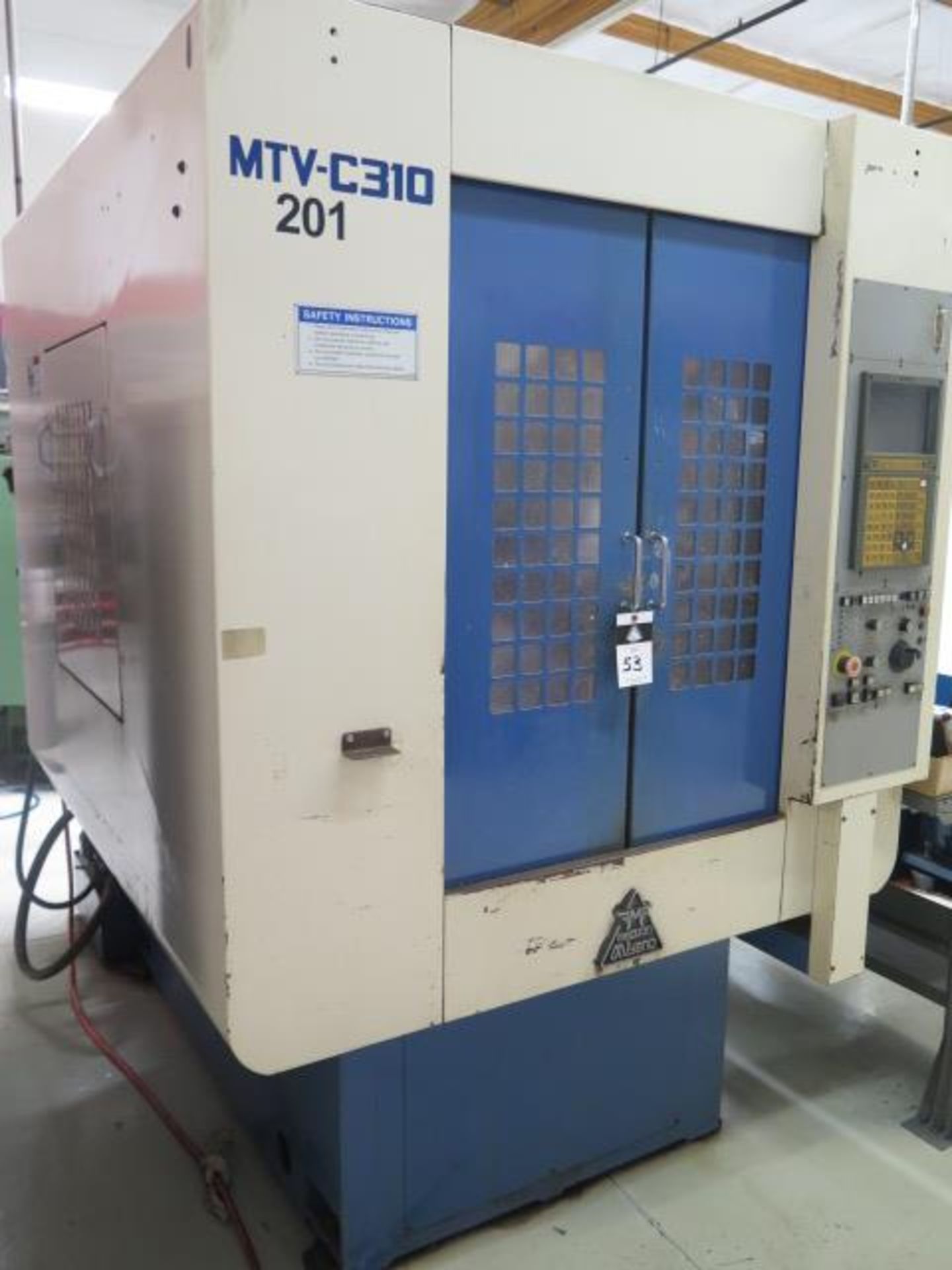 Mectron /Miyano MTC-C310 2-Pallet CNC Drilling / Tapping Center s/n MTVC3100132 w/ Yasnac,SOLD AS IS - Bild 3 aus 16