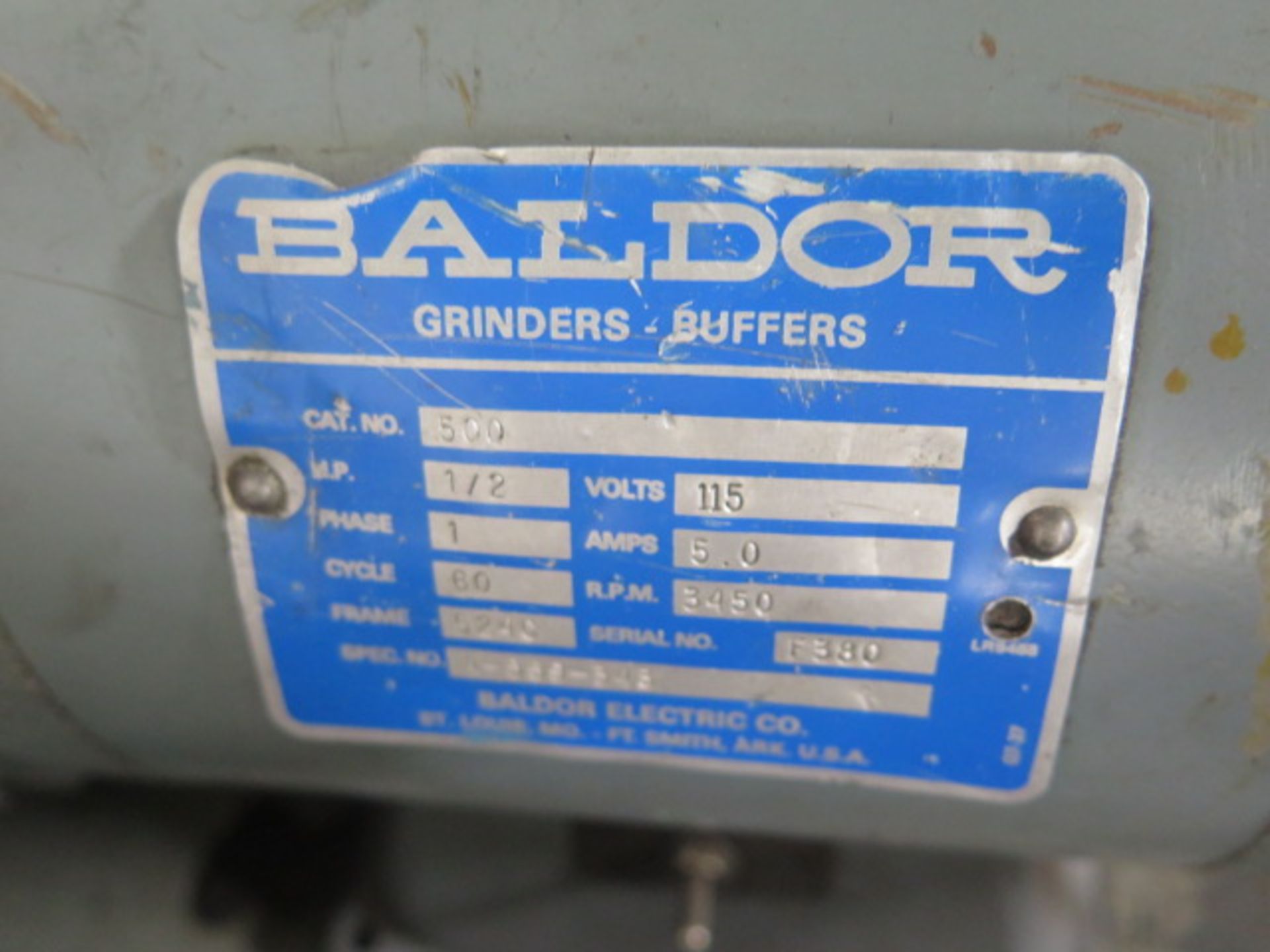 Baldor Carbide Tool Grinders (2 - FOR PARTS) (SOLD AS-IS - NO WARRANTY) - Image 7 of 7