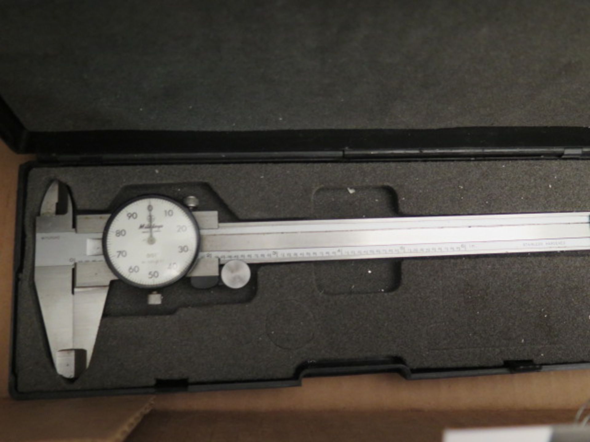 Mitutoyo 6" Dial Caliper, 0-3" Depth Mic, Refractometer, Indical Gage and Thermometer (SOLD AS- - Image 5 of 6