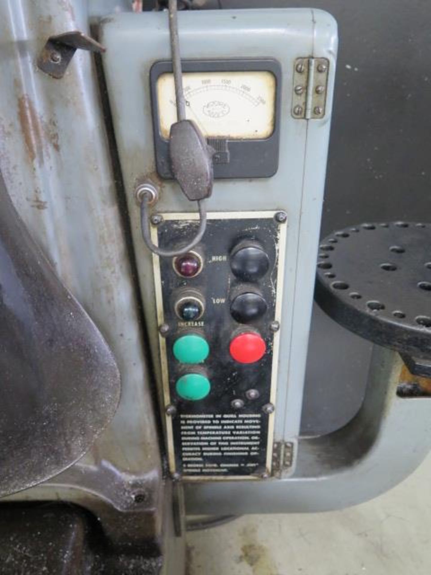 Moore No. 3 Jig Boring Machine s/n B832 w/ 2500 RPM, Moore Taper Spindle, Power Feeds, SOLD AS IS - Bild 11 aus 14
