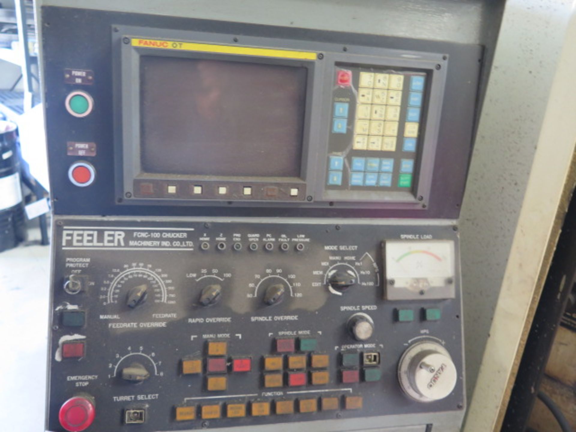 Feeler FCNC-100 CNC Chucker (FOR PARTS)w/ Fanuc 0T Controls,8-Station Turret, 16C Spindle,SOLD AS IS - Bild 9 aus 11
