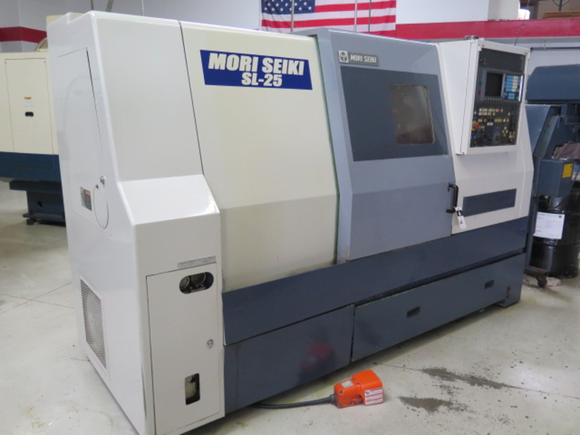 Moti Seiki SL-25BS CNC Turning Center s/n 5102 w/ Fanuc Cont, Tool Presetter, 10-Station, SOLD AS IS - Bild 2 aus 15
