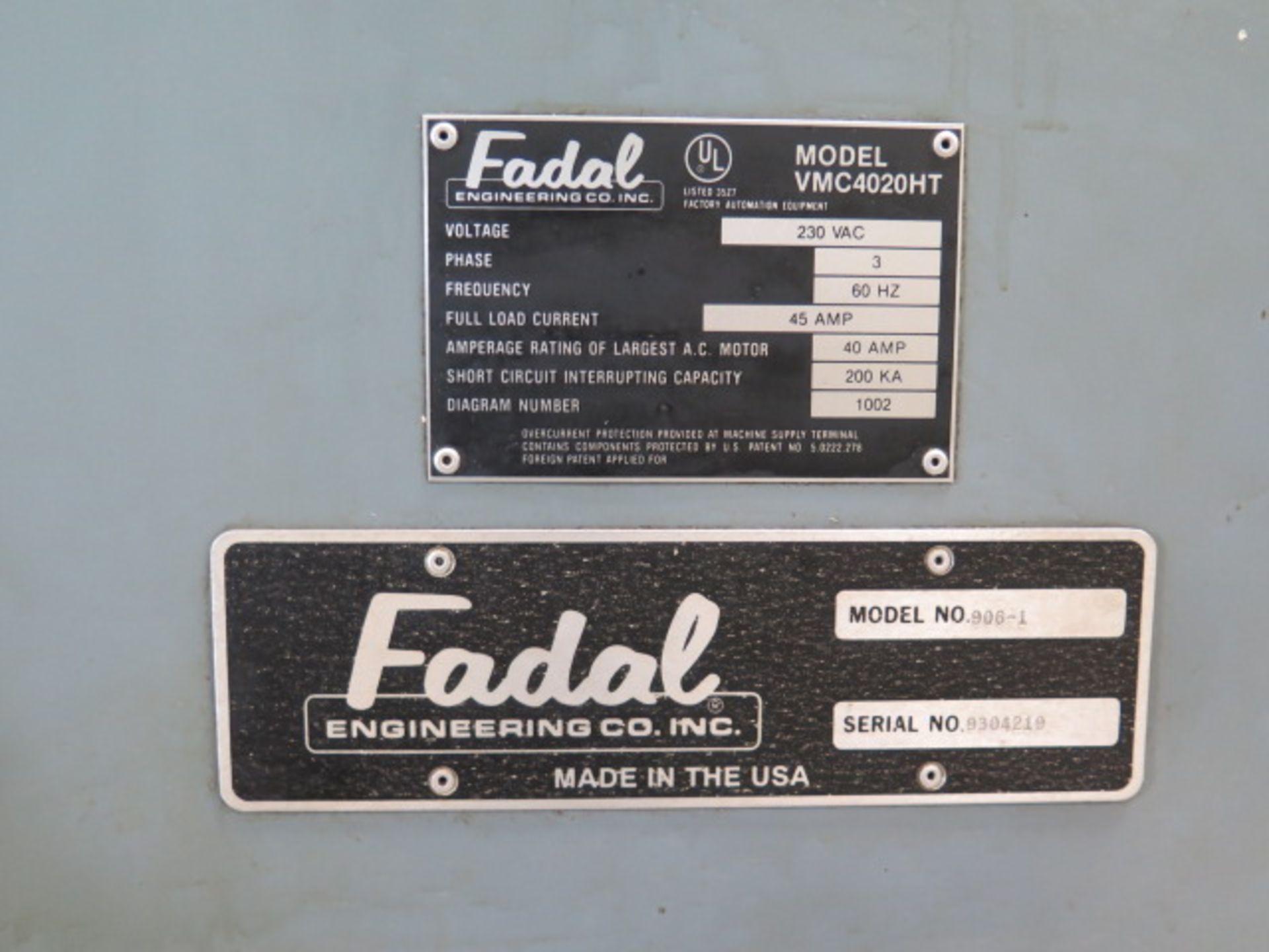 Fadal VMC 4020 CNC VMC s/n 9304219 w/ Fadal CNC88HS Controls, 21-Station, SOLD AS IS - Image 13 of 15