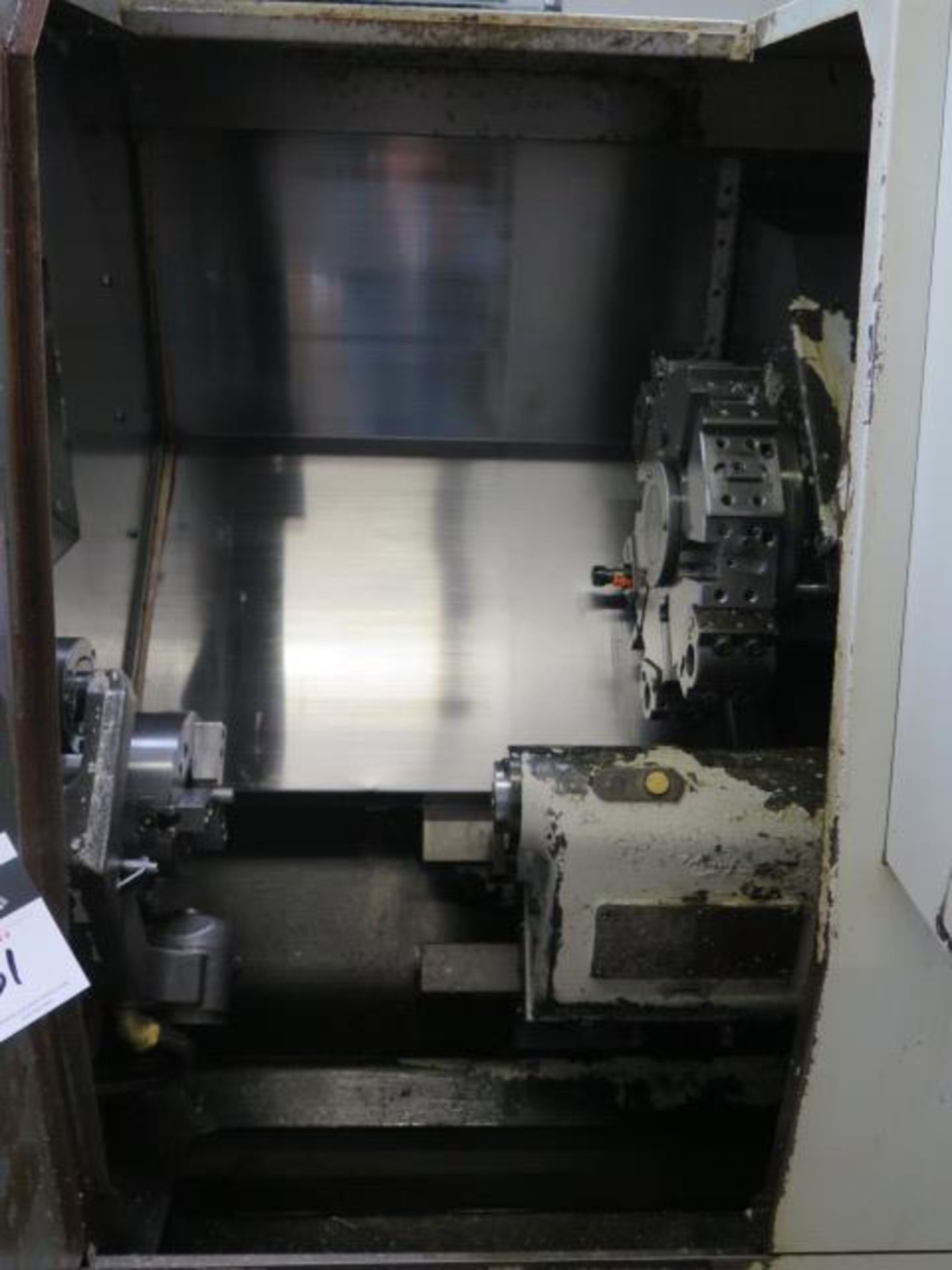Mori Seiki SL-15 CNC Turning Center s/n 1047 w/ Fanuc MORIC-T4F Controls, Tool Presetter, SOLD AS IS - Bild 4 aus 14