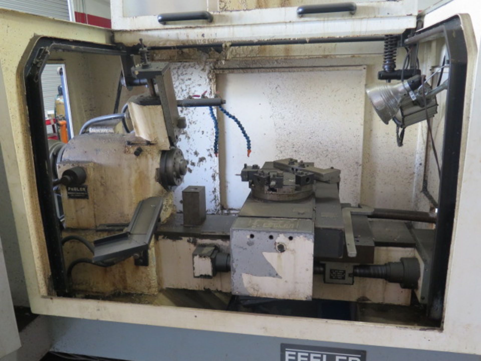 Feeler FCNC-100 CNC Chucker (FOR PARTS)w/ Fanuc 0T Controls,8-Station Turret, 16C Spindle,SOLD AS IS - Bild 3 aus 11