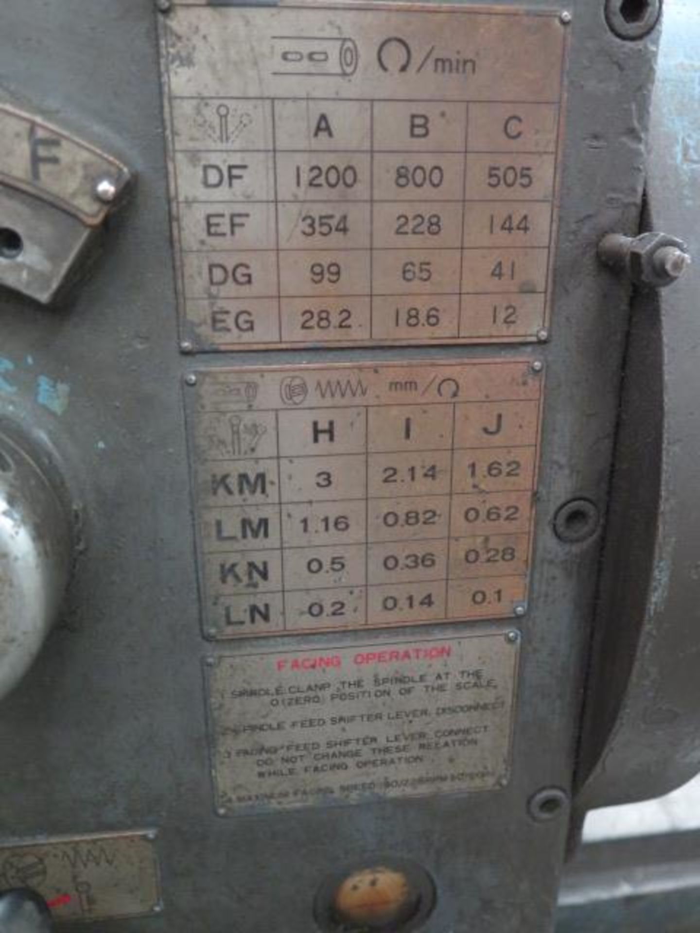 Shinada SBH-80 Horizontal Boring Mill s/n 754 w/ Newall DP700 Program DRO, 12-1200 RPM, SOLD AS IS - Image 10 of 19