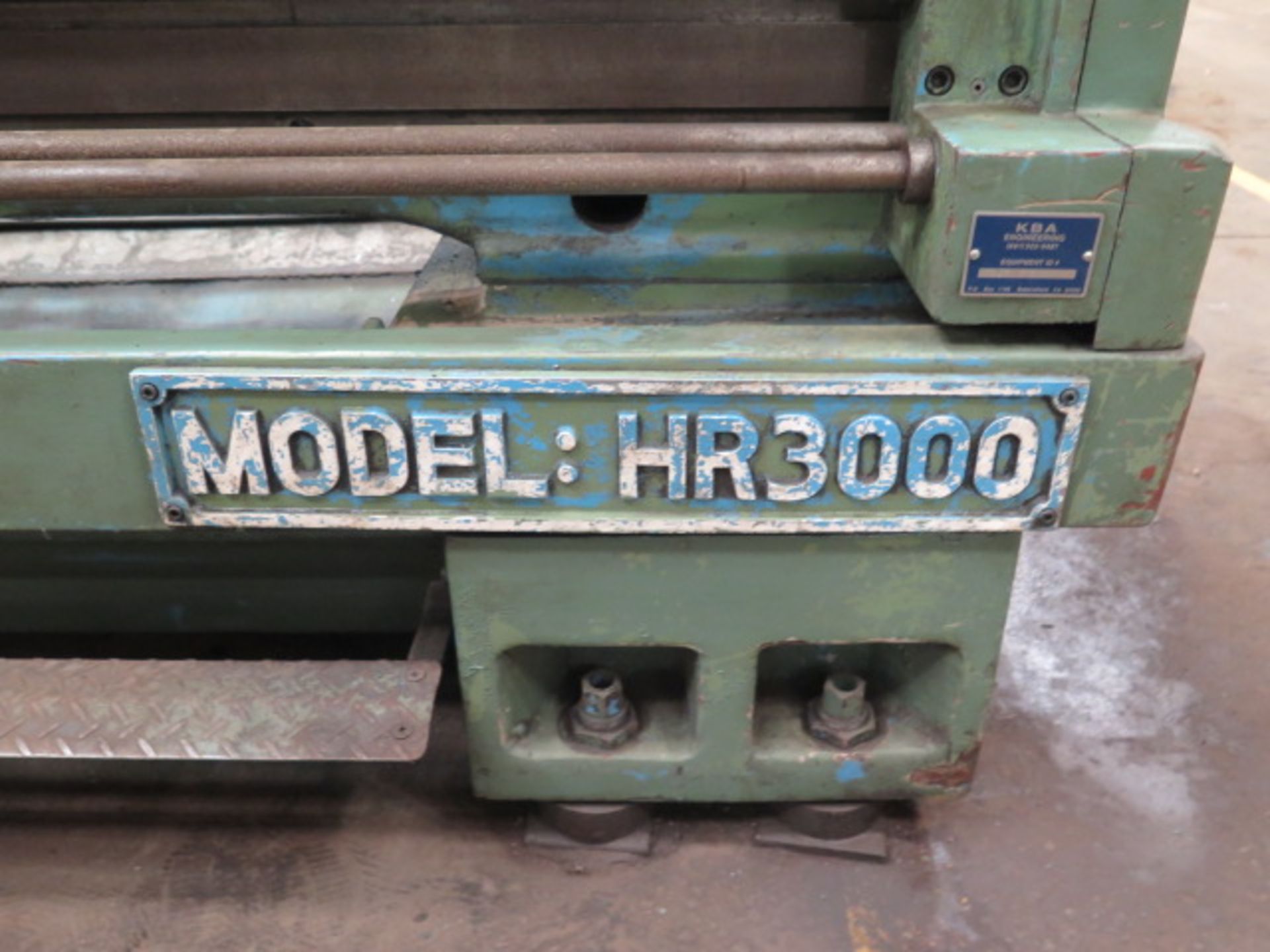 Kingston HR3000 "Heavy Duty 25" 25" x 118" Geared Head Gap Bed Lathe s/n 03700410A w/ DRO,SOLD AS IS - Image 4 of 20