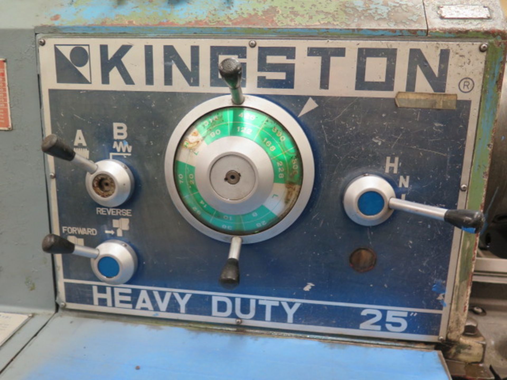 Kingston HR3000 "Heavy Duty 25" 25" x 118" Geared Head Gap Bed Lathe s/n 03700410A w/ DRO,SOLD AS IS - Image 3 of 20