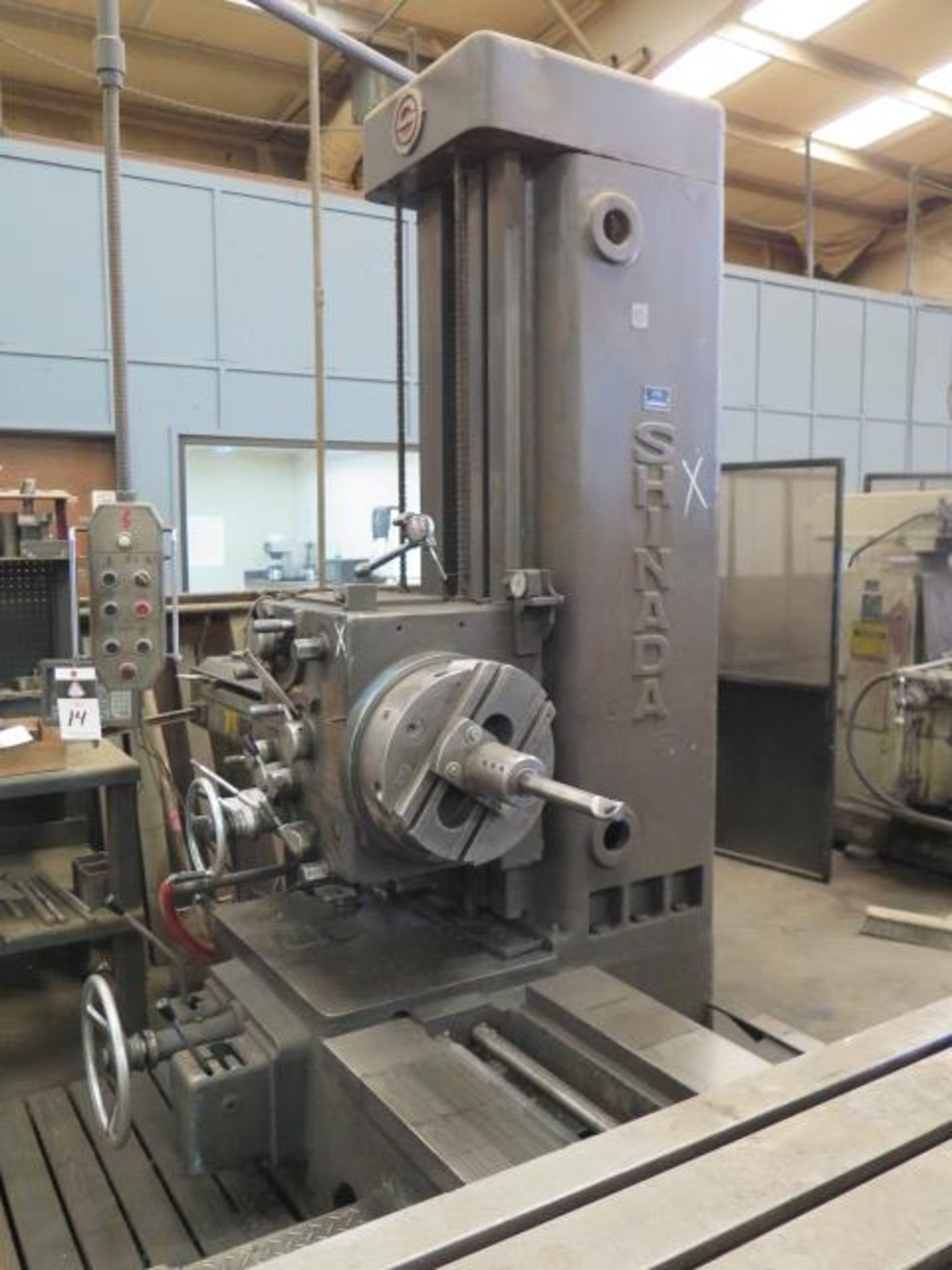 Shinada SBH-80 Horizontal Boring Mill s/n 754 w/ Newall DP700 Program DRO, 12-1200 RPM, SOLD AS IS - Image 3 of 19