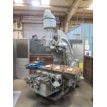 Kearney & Trecker Milwaukee mdl. 315 Vertical Mill s/n 12-8008 w/ Newall DP700, DRO, SOLD AS IS