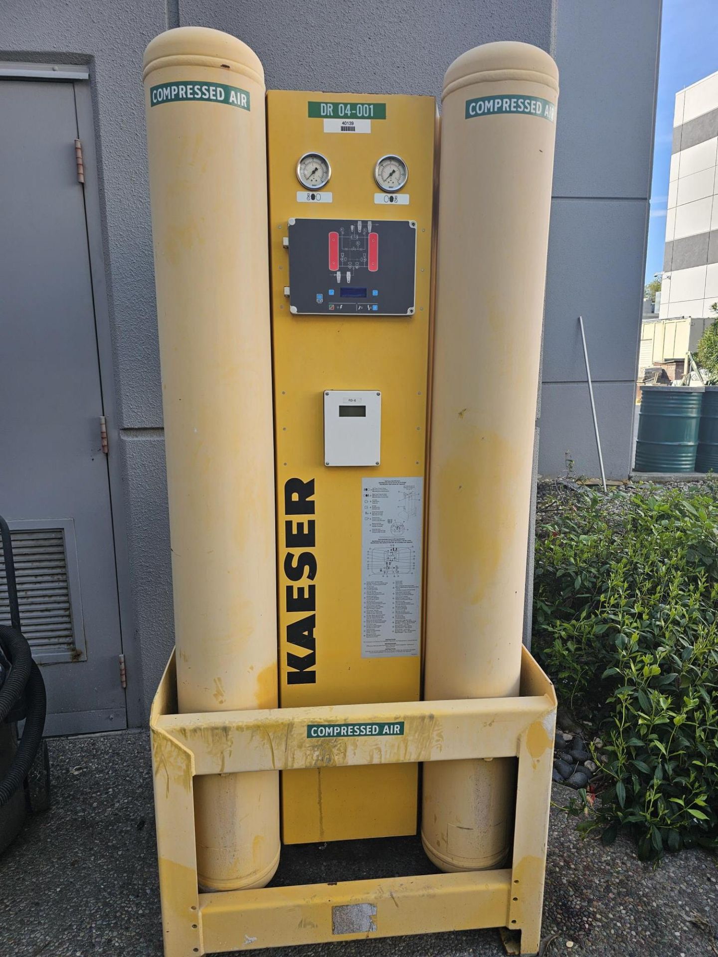 Kaeser Desiccant Compressed Air Dryer Mod. KAD-165 (SOLD AS-IS - NO WARRANTY)