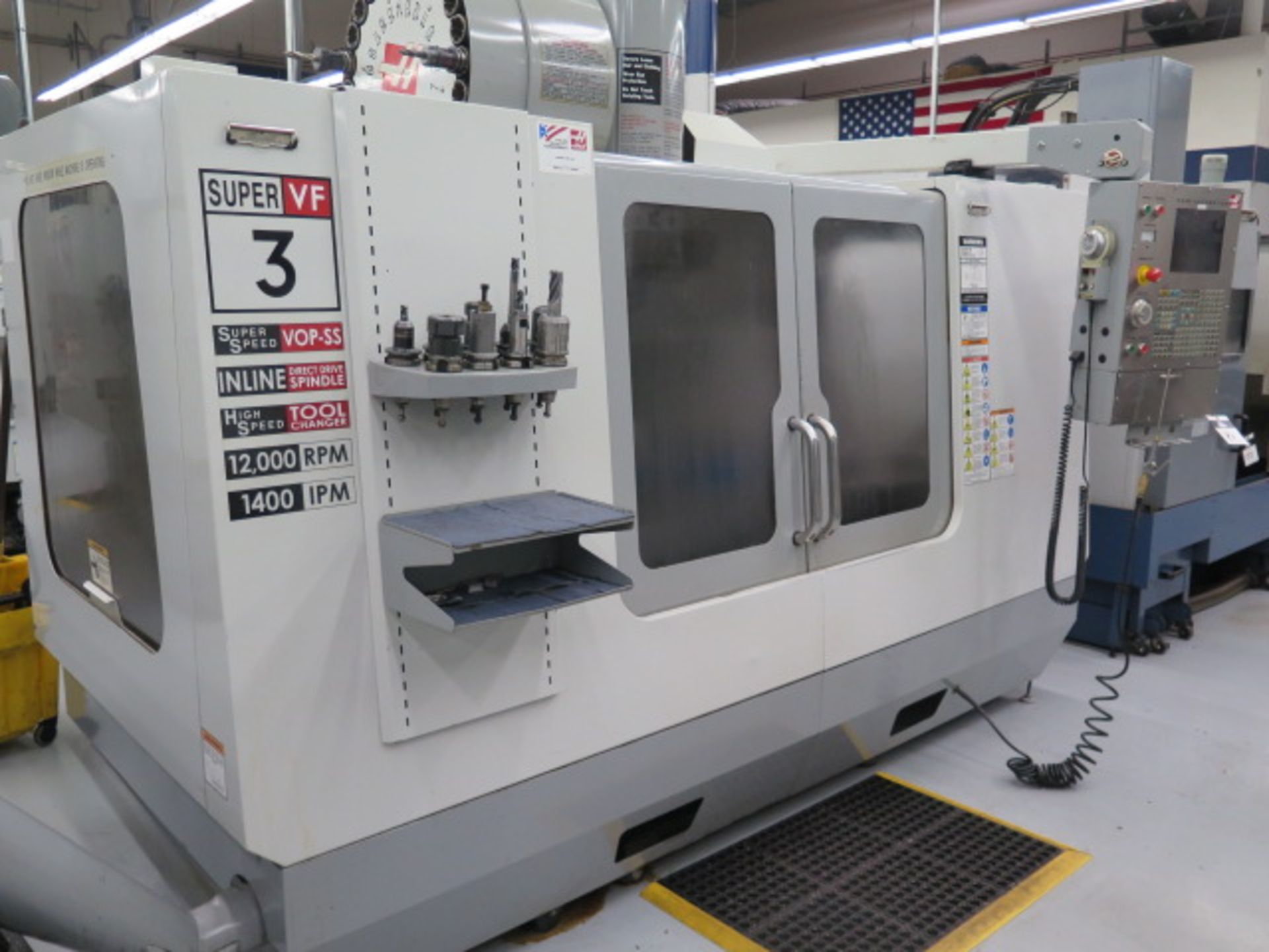 2006 Haas VF-3SS 4-Axis CNC VMC s/n 48615 w/ Haas Controls, 24-Station Side, SOLD AS IS - Image 3 of 17