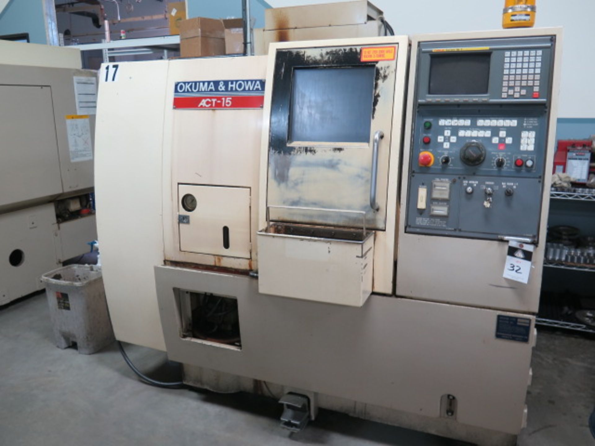 Okuma & Howa ACT-15 CNC Turning Center s/n 00082 w/ Fanuc 18-T Controls,8-Station Turret, SOLD AS IS