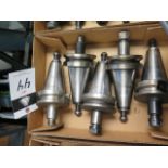 BT-50 Taper ER20 Collet Chucks (5) (SOLD AS-IS - NO WARRANTY) (Located @ 2229 Ringwood Ave. San Jose